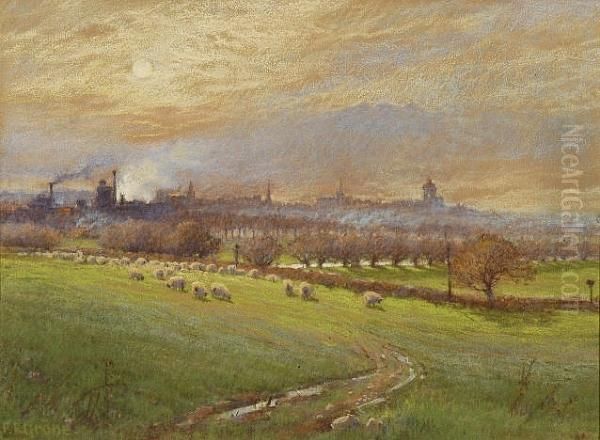 Colchester In Spring Oil Painting by Ferdinand E. Grone