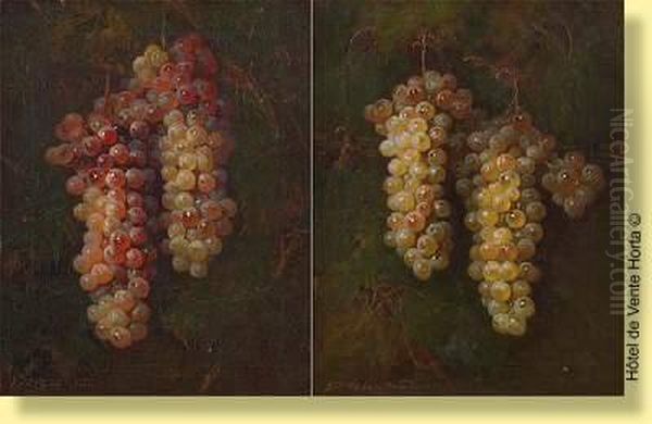 Grappes De Raisins Oil Painting by Nel Gronland