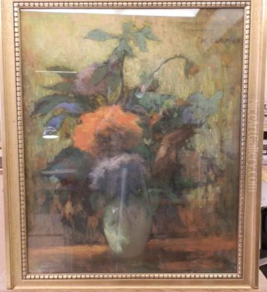 Bouquet De Fleurs Oil Painting by Nicolae Gropeano