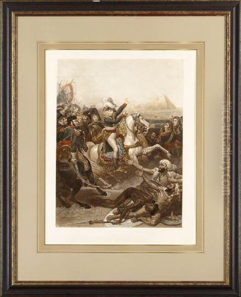 Napoleon At The Battle Of Thepyramids, 
July 21st 1798 Oil Painting by Antoine-Jean Gros