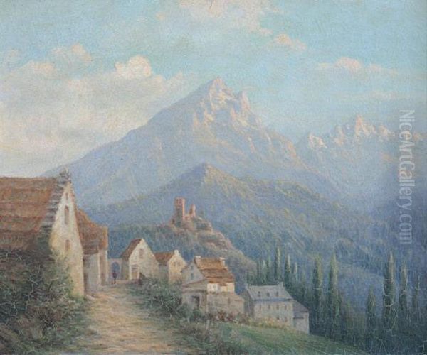 Environ De Luz : Lechateau Sainte Marie Oil Painting by Lucien Alphonse Gros