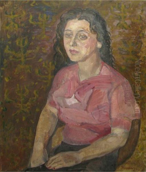 Tnaracu Bluza Roz Oil Painting by Margareta Grossman