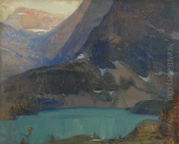 Moraine Lake Oil Painting by Oliver Dennett Grover