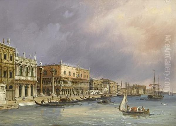 The Doge's Palace Oil Painting by Carlo Grubacs