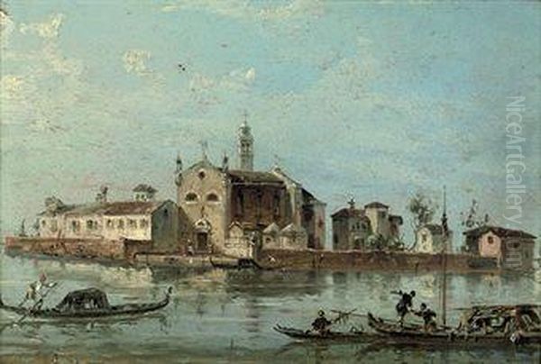 Before Sant'angelo Della Polvere, Venice Oil Painting by Giovanni Grubacs