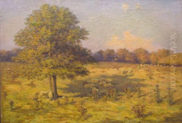 Pastoral Scene With Sheep Oil Painting by Richard Buckner Gruelle