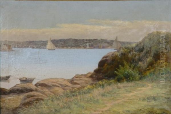 Across The Harbor, Gloucester Oil Painting by Richard Buckner Gruelle