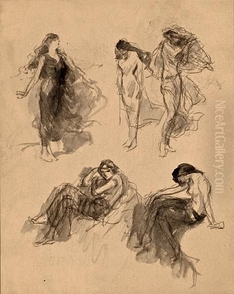 Figure Studies For Illustration Oil Painting by Frederic R. Gruger