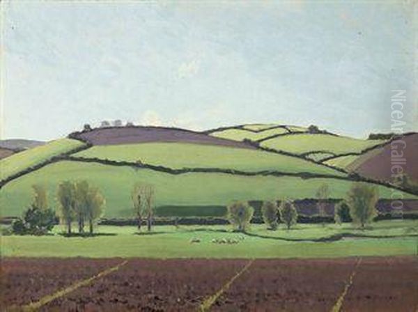 Devon Pastorale Oil Painting by Elioth Gruner