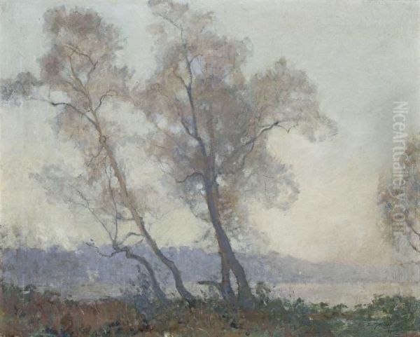 Mystic Dawn Oil Painting by Elioth Gruner