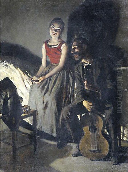 Musicisti Oil Painting by Isidoro Grunhut