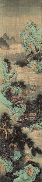 Ding Guanpeng (active 1742 -1754) Oil Painting by Ding Guanpeng