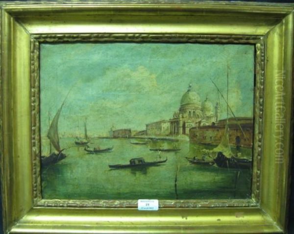 Vue Du Grand Canal Et De La Salute A Venise Oil Painting by Francesco Guardi