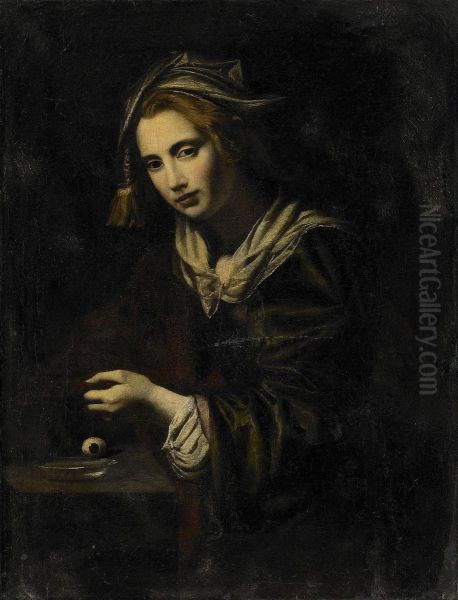 Sankta Lucia Oil Painting by Francesco Guarino