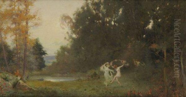 La Danse Des Nymphes Oil Painting by Gabriel Guerin