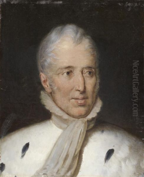 Portrait De Charles X En Tenue De Sacre Oil Painting by Paulin Jean Baptiste Guerin