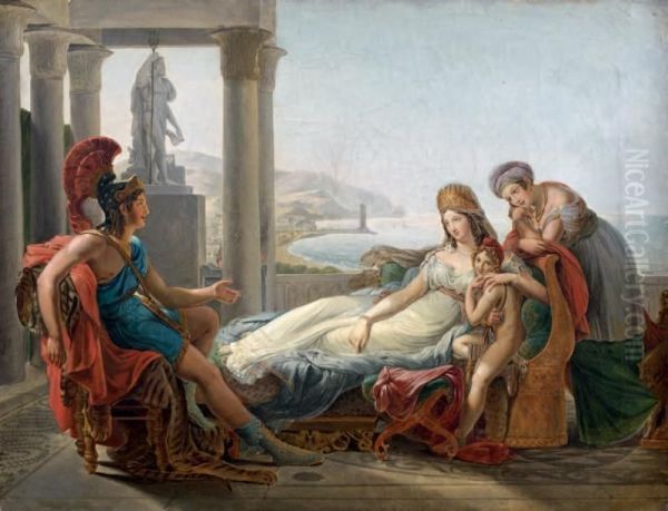 Enee Racontant A Didon Les Malheurs De Carthage Oil Painting by Baron Pierre-Narcisse Guerin