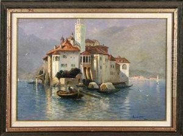 Lac D'orta, Italie Oil Painting by Armand Guery