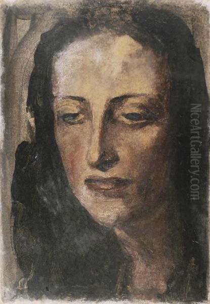 Maruja Oil Painting by Alvaro Guevara