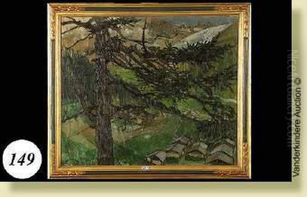 Paysage Montagneux Oil Painting by Maurice Guilbert