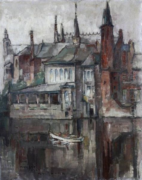 Bruges Oil Painting by Victor Guillaume