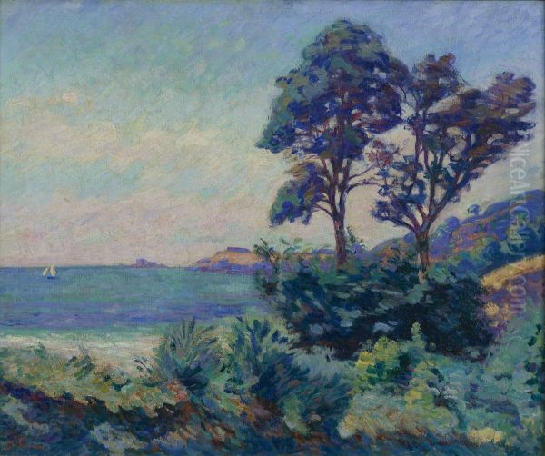 Marine A Saint-palais Oil Painting by Armand Guillaumin