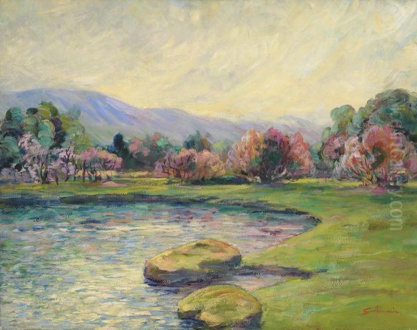 Paysage Oil Painting by Armand Guillaumin