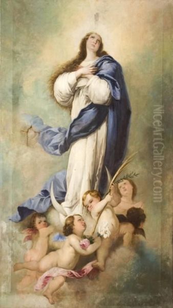 Inmaculada Oil Painting by Anselmo de Guinea