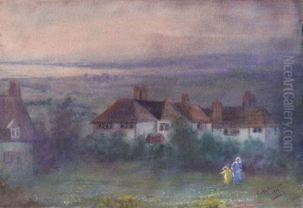 Codden, Sussex Oil Painting by Lady Guinness