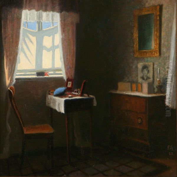 Fromlunde Vicarage, Denmark Oil Painting by Frederik Guldbrandsen