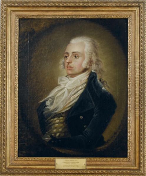 Portrait Of Samuel Barton Oil Painting by Christian Gullager