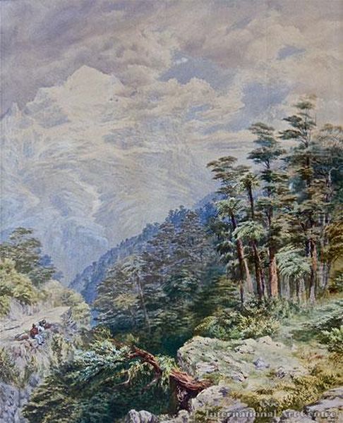 Otira Pass Oil Painting by John Gully