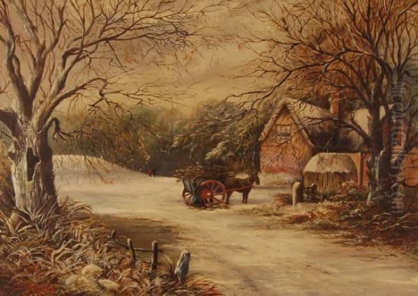 Rural Landscape Oil Painting by Henry Gummery