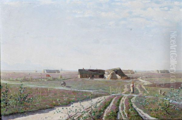 Skanskt Sommarlandskap Oil Painting by Per Gummeson