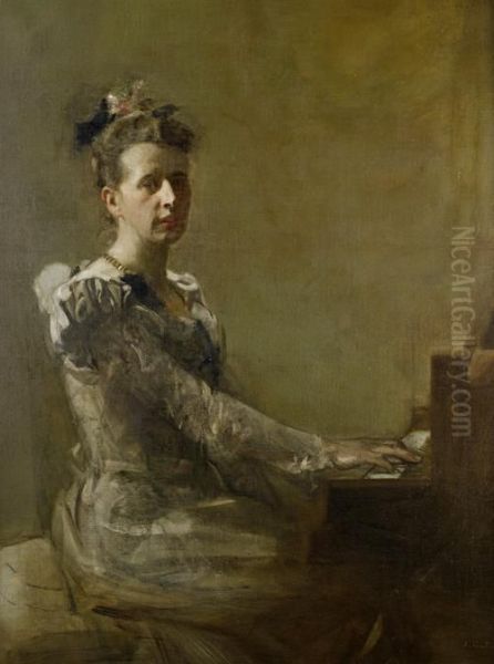 Miss Isabella H. Gardiner Oil Painting by James Guthrie