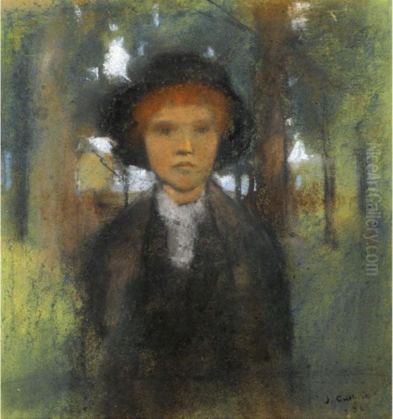 A Young Lady Oil Painting by James Guthrie