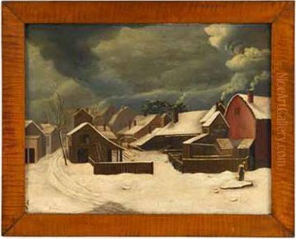 Study For Winter In Brooklyn Oil Painting by Francis Guy