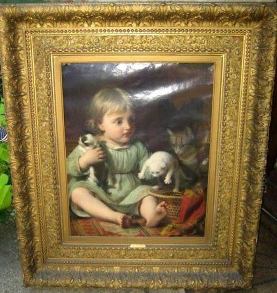 Child's Play Oil Painting by Seymour Joseph Guy