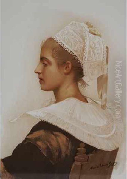 Femme De L'aven Oil Painting by Maximilienne Goepp Guyon