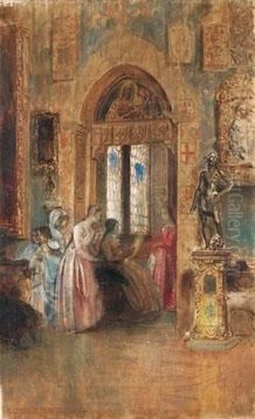 Interno Rinascimentale Oil Painting by Sebastiano Guzzone