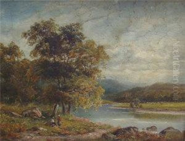 On The Holgg Oil Painting by Albert E. Gyngell