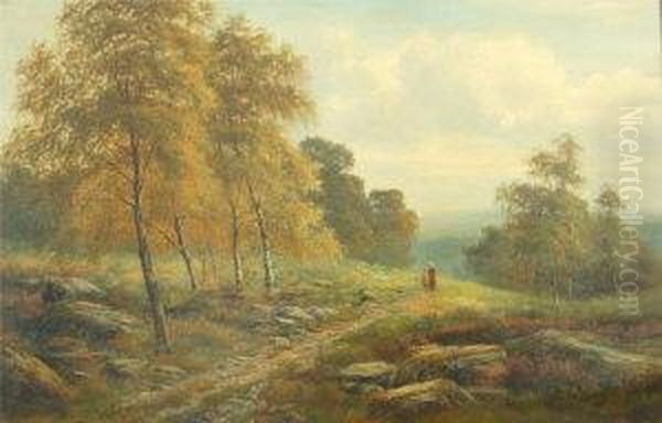 The Woodland Path Oil Painting by Albert E. Gyngell