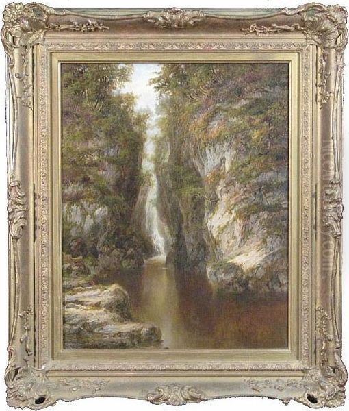 A View Of Fairy Glen Oil Painting by Albert E. Gyngell