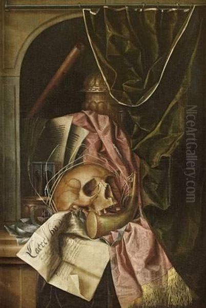 Attribue A Franciscus Gysbrechts Oil Painting by Franciscus Gysbrechts