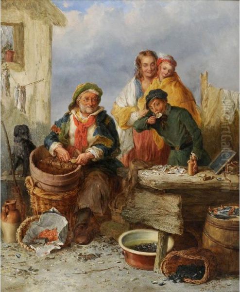 Oysters, Young Sir Oil Painting by R.H. H Parker