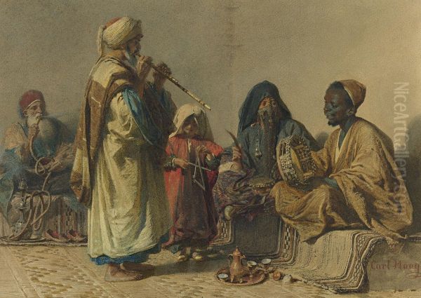 The Rehearsal, Cairo Oil Painting by Carl Haag