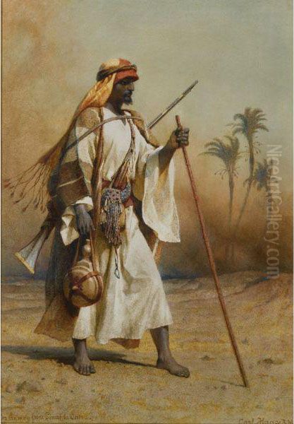 On The Way From Sinai To Cairo Oil Painting by Carl Haag