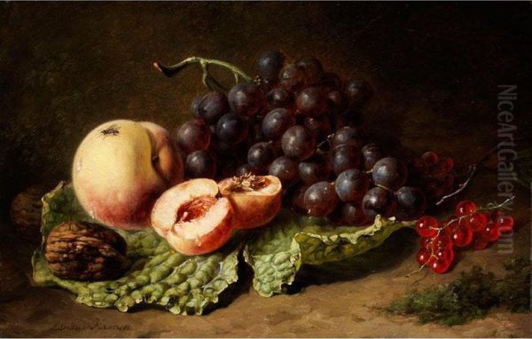 Fruchtestilleben Oil Painting by Adriana-Johanna Haanen