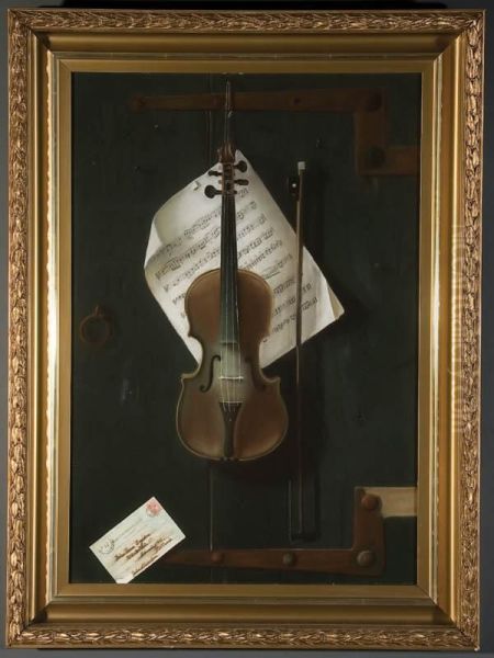 The Violin Oil Painting by John Haberle