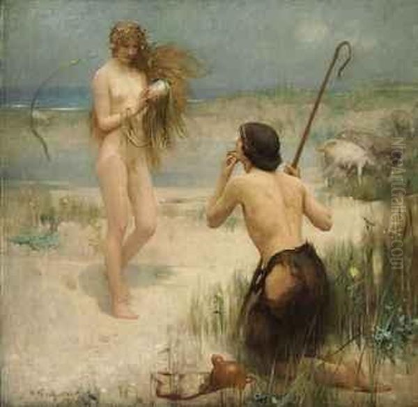 The Sea Maiden Oil Painting by Arthur Hacker